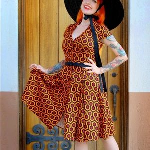 NWT Sateen Hotel Hexagon Dress - The Shining